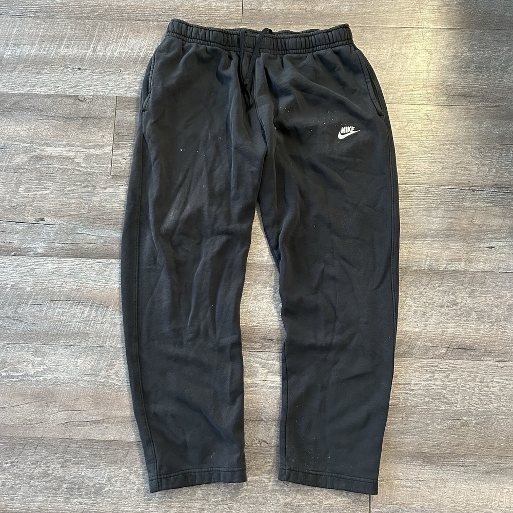 Nike Logo Black Baggy Wide Leg‎ Sweatpants Retro Y2K Skater - Men's L